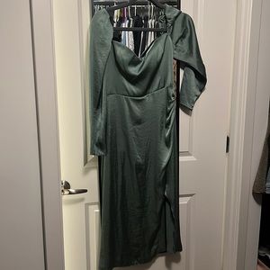 Green Silk Wilfred Midi Dress - Worn Once